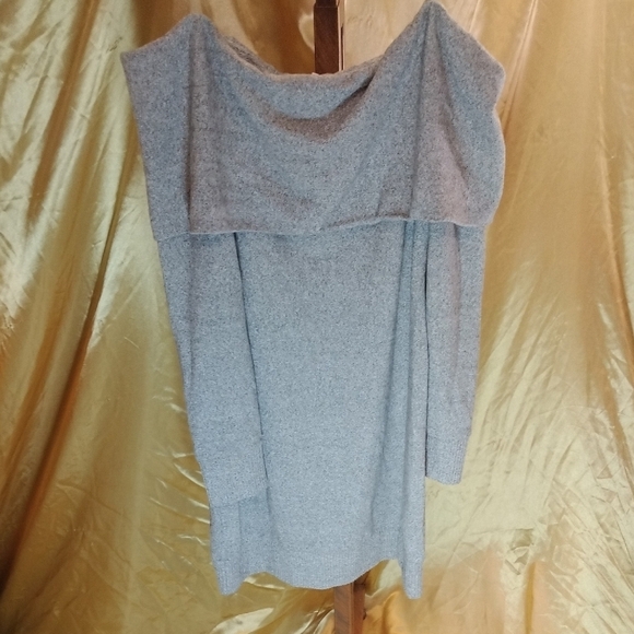 Derek Heart Gray Asymmetrical Sleeveless Cocktail Dress - Picture 4 of 5